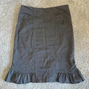 Bebe Pencil Skirt - 0 - Charcoal Brown